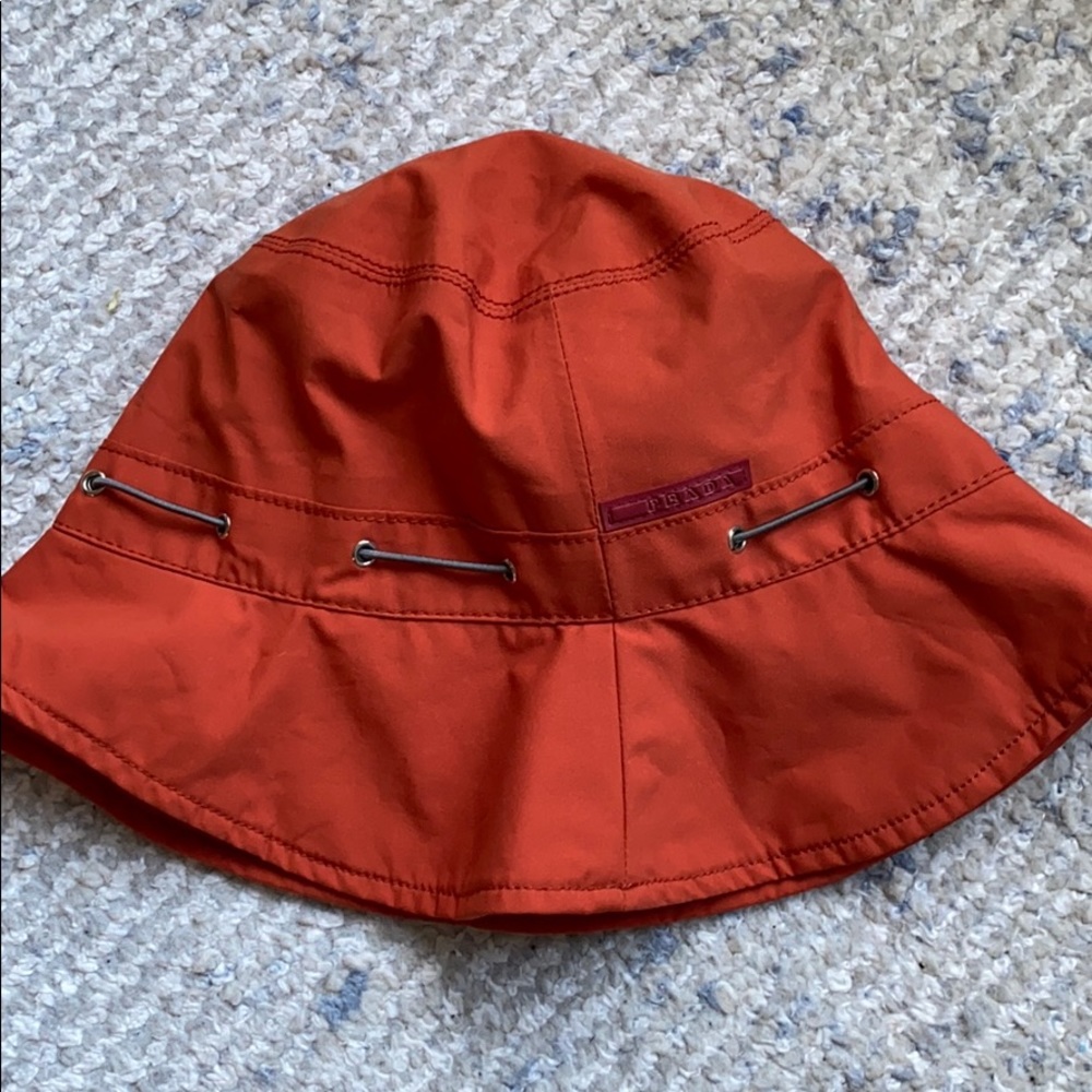 Prada Orange bucket hat